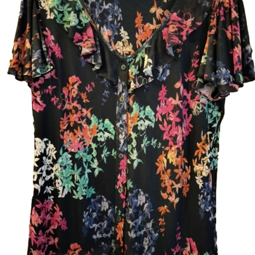 Romantic Cottage Core Reba Frilly Blouse w/ Lining